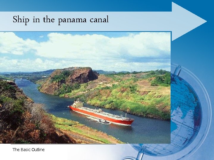 Ship in the panama canal The Basic Outline 