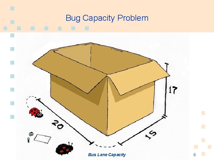 Bug Capacity Problem Bus Lane Capacity 6 