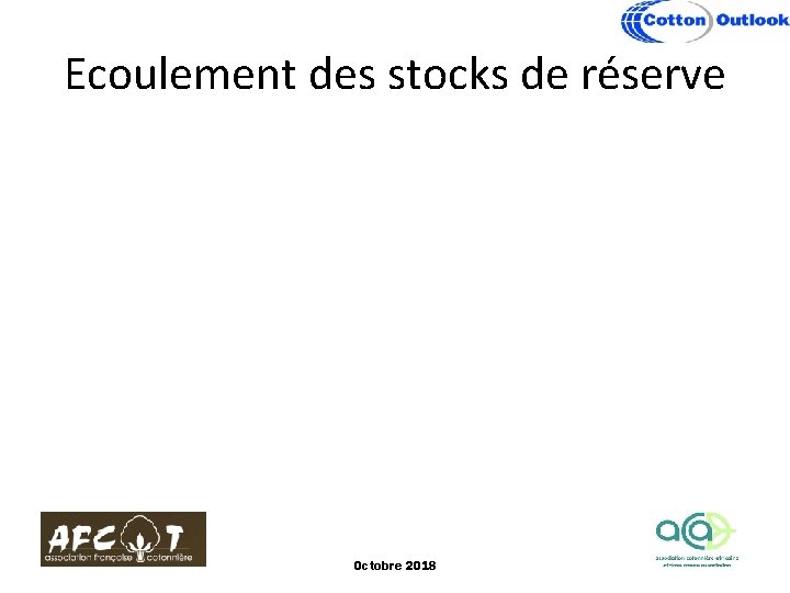 Ecoulement des stocks de réserve Octobre 2018 