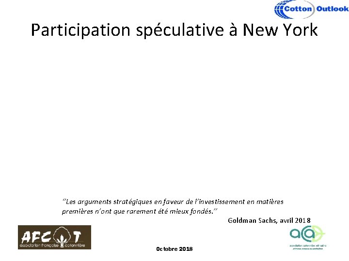 Participation spéculative à New York ‘’Les arguments stratégiques en faveur de l’investissement en matières