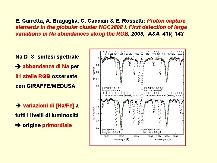 E. Carretta, A. Bragaglia, C. Cacciari & E. Rossetti: Proton capture elements in the