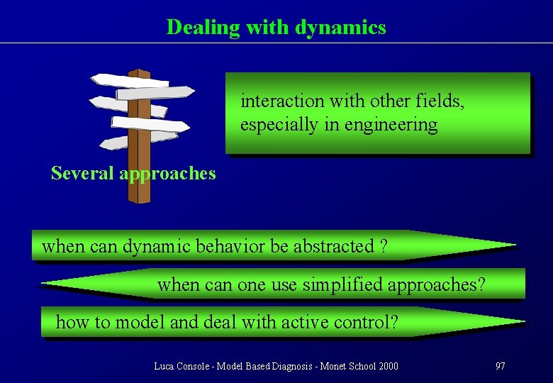 Dealing with dynamics interaction with other fields, especially in engineering Several approaches when can