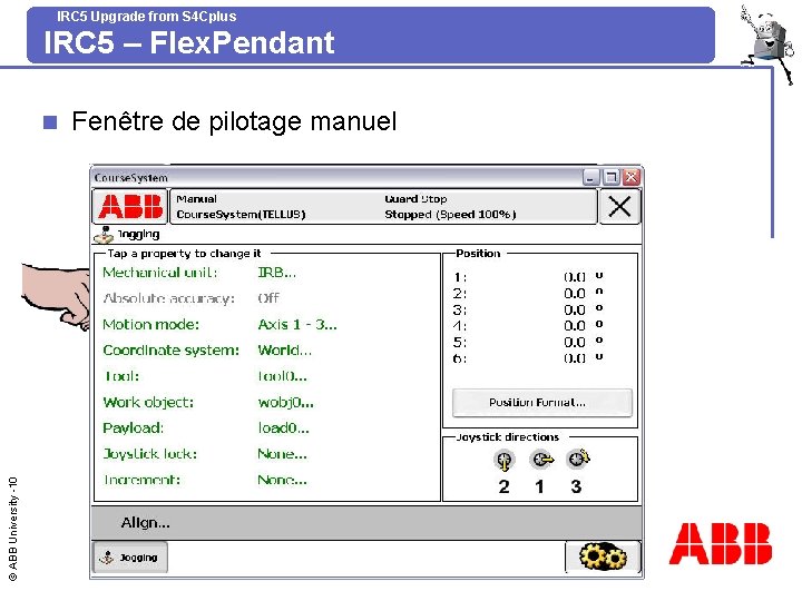 IRC 5 Upgrade from S 4 Cplus IRC 5 – Flex. Pendant © ABB