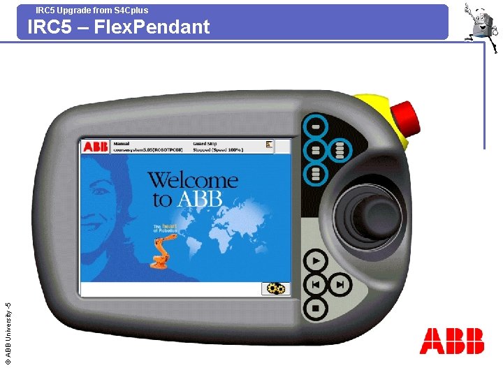 IRC 5 Upgrade from S 4 Cplus © ABB University -5 IRC 5 –