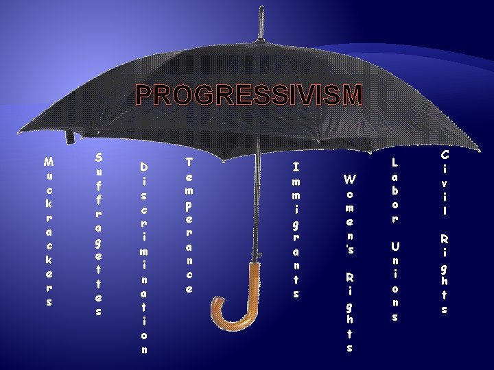 PROGRESSIVISM M u c k r a c k e r s S u