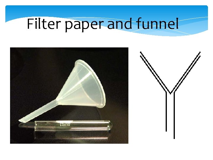 Filter paper and funnel 
