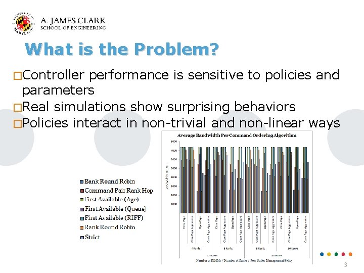 What is the Problem? �Controller performance is sensitive to policies and parameters �Real simulations