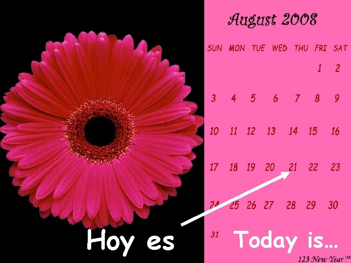 Hoy es Today is… 