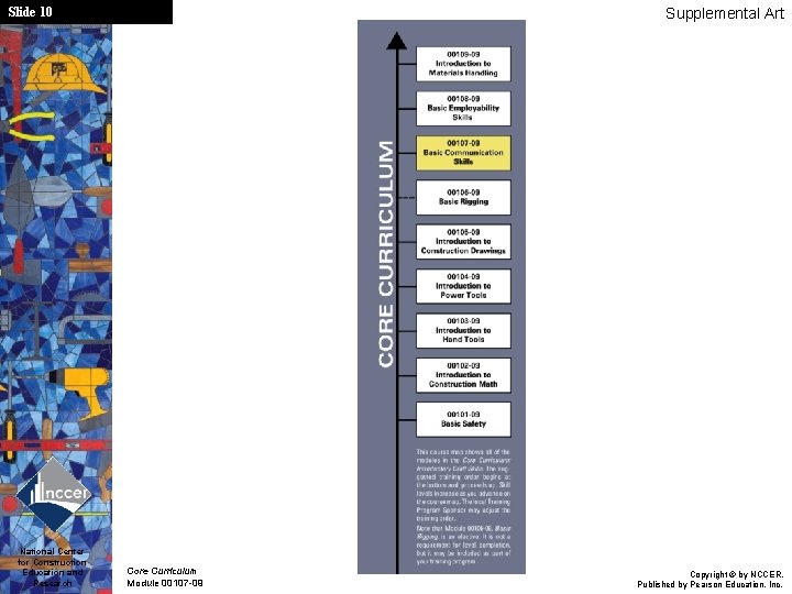 Slide 10 National Center for Construction Education and Research Supplemental Art Core Curriculum Module