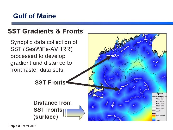 Gulf of Maine SST Gradients & Fronts Synoptic data collection of SST (Sea. Wi. Gulf of Maine SST Gradients & Fronts Synoptic data collection of SST (Sea. Wi.