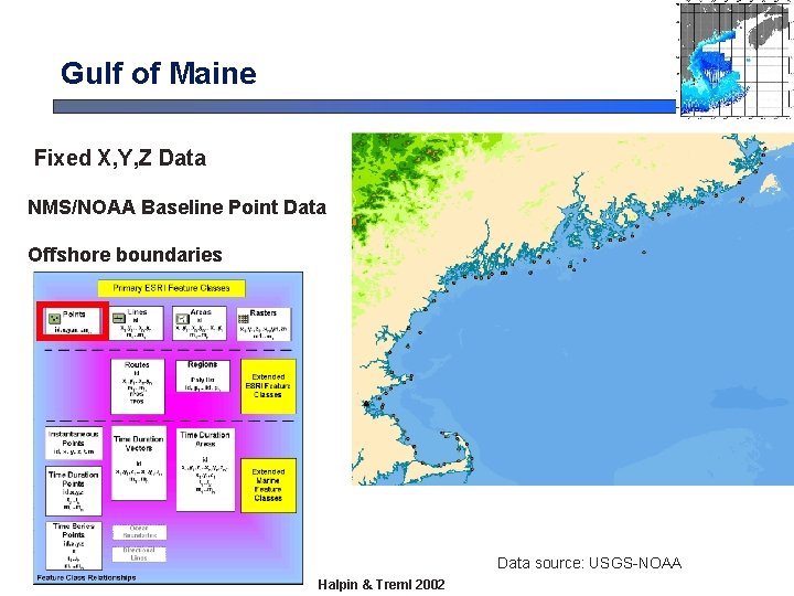 Gulf of Maine Fixed X, Y, Z Data NMS/NOAA Baseline Point Data Offshore boundaries Gulf of Maine Fixed X, Y, Z Data NMS/NOAA Baseline Point Data Offshore boundaries
