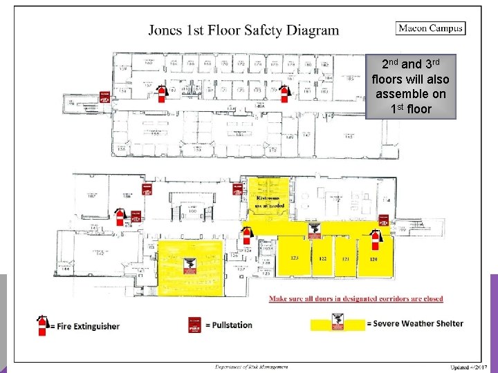 2 nd and 3 rd floors will also assemble on 1 st floor 