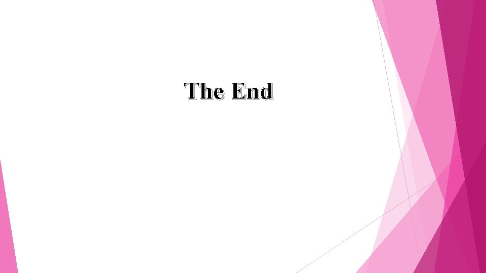 The End 