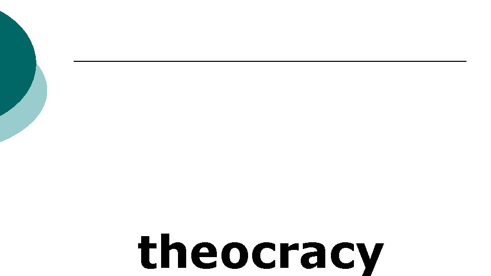 theocracy 