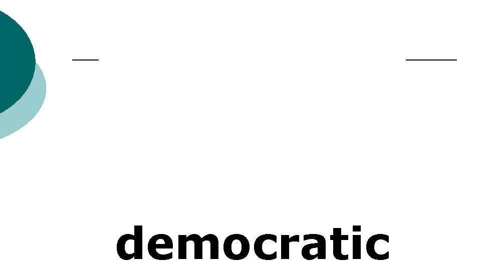 democratic 