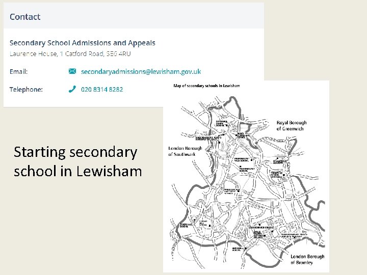 Starting secondary school in Lewisham 