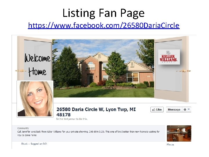 Listing Fan Page https: //www. facebook. com/26580 Daria. Circle 