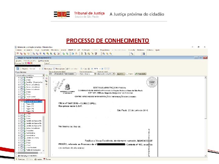 PROCESSO DE CONHECIMENTO 