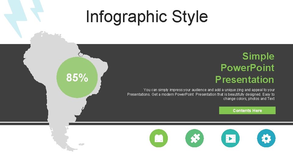 Infographic Style 85% Simple Power. Point Presentation You can simply impress your audience and