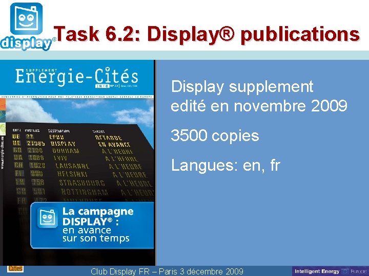 Cliquez pour modifier le style du Task 6. 2: Display® publications titre Display supplement