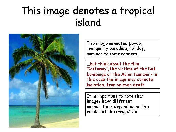 This image denotes a tropical island The image connotes peace, tranquility paradise, holiday, summer