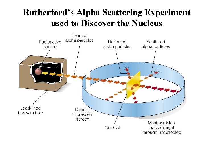 Rutherford’s Alpha Scattering Experiment used to Discover the Nucleus Insert figure 5. 10 