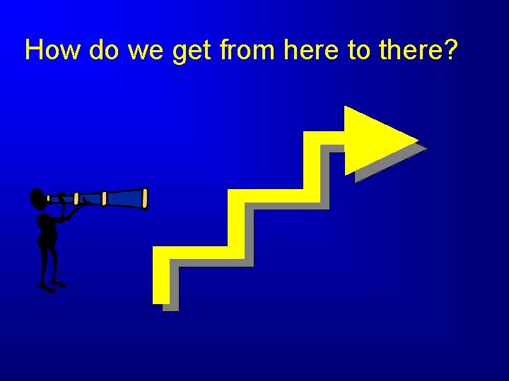 How do we get from here to there? 