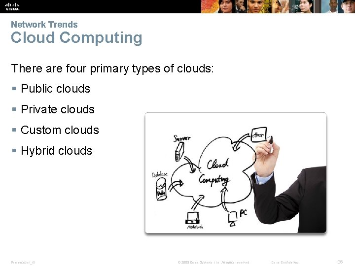 Network Trends Cloud Computing There are four primary types of clouds: § Public clouds