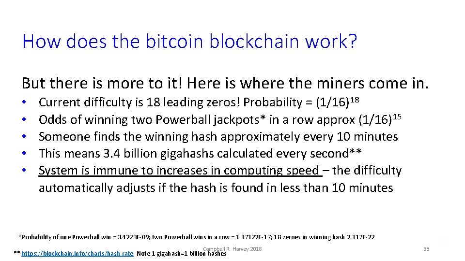 How does the bitcoin blockchain work? But there is more to it! Here is