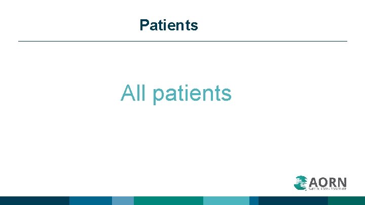 Patients All patients 