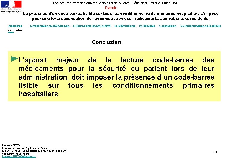 Cabinet - Ministère des Affaires Sociales et de la Santé - Réunion du Mardi