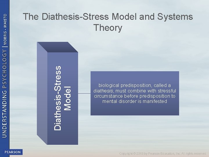 Diathesis-Stress Model The Diathesis-Stress Model and Systems Theory biological predisposition, called a diathesis, must