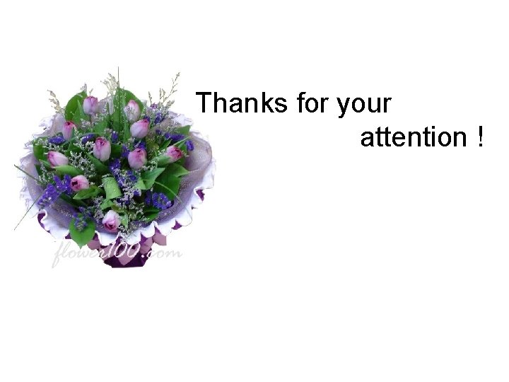 Thanks for your attention ! 