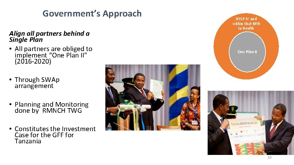 Government’s Approach Align all partners behind a Single Plan • All partners are obliged