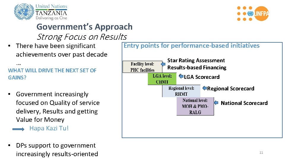 Government’s Approach Strong Focus on Results • There have been significant achievements over past