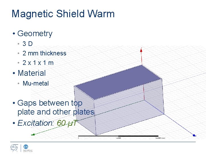 Magnetic Shield Warm • Geometry • 3 D • 2 mm thickness • 2