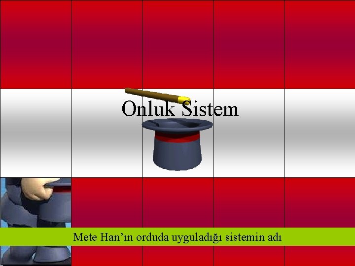 Onluk Sistem Mete Han’ın orduda uyguladığı sistemin adı 