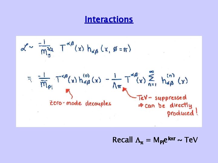 Interactions Recall = MPlek r ~ Te. V 