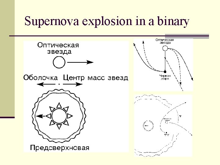 Supernova explosion in a binary 