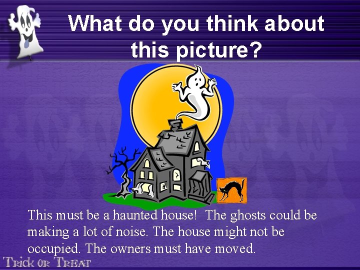 What do you think about this picture? This must be a haunted house! The