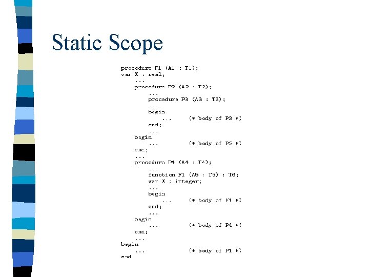Static Scope 