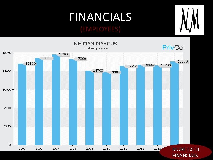 FINANCIALS (EMPLOYEES) MORE EXCEL FINANCIALS 