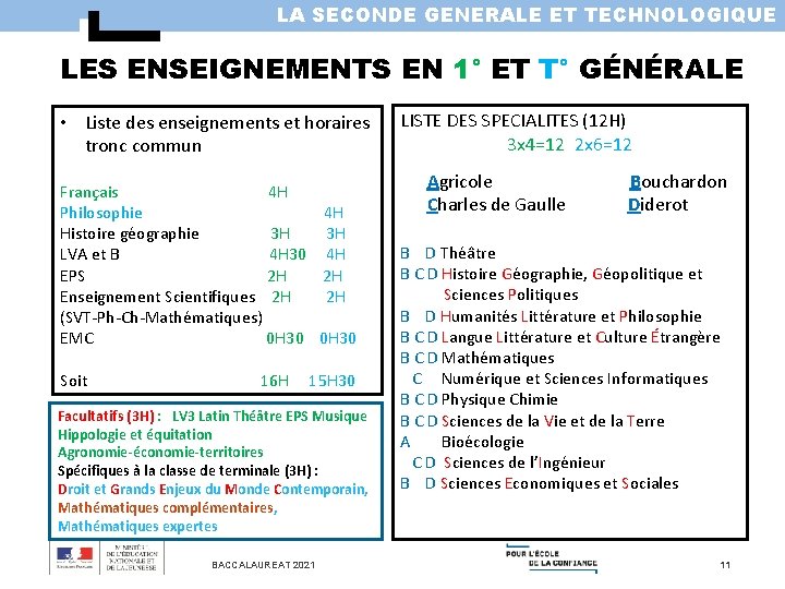 LA SECONDE GENERALE ET TECHNOLOGIQUE BACCALAUREAT 2021 1 — free download