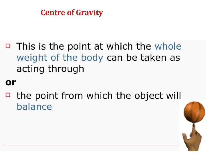 Centre of Gravity 