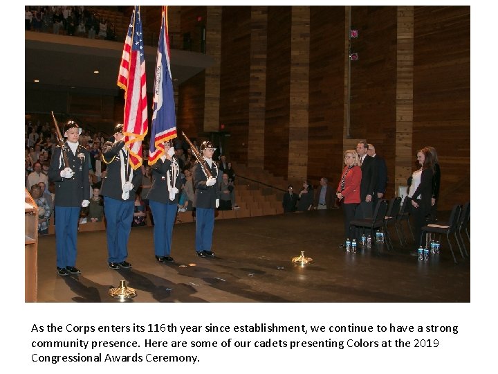 Opening of the State House of Representatives As the Corps enters its 116 th