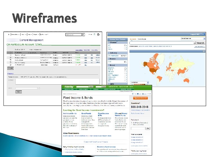 Wireframes 