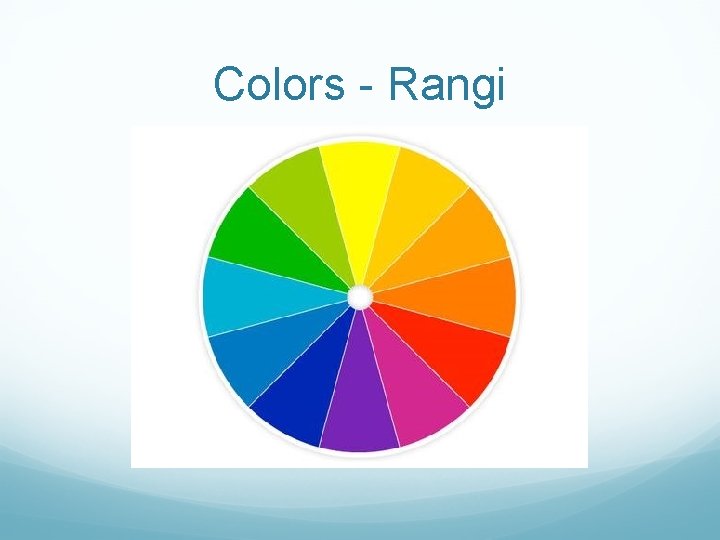 Colors - Rangi 