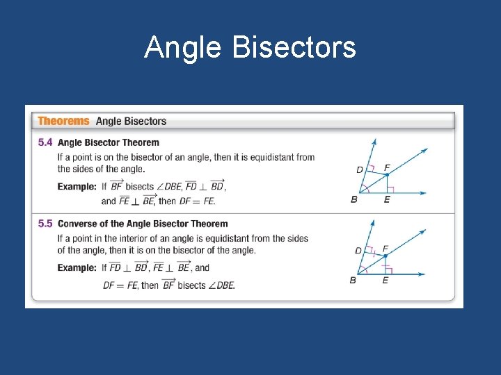 Angle Bisectors 