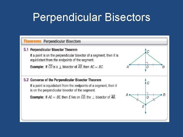 Perpendicular Bisectors 