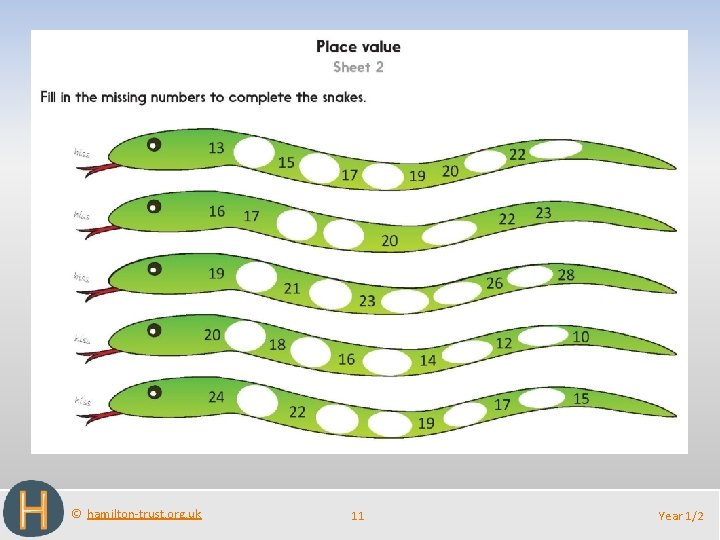 © hamilton-trust. org. uk 11 Year 1/2 